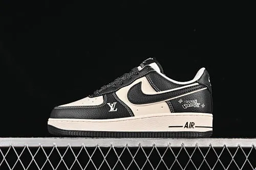 All categories Nk Air Force 1 Air Force series Nk Air Force 1 Low Air Force low-top Nike Air Force 1'07 Low LV joint beige black reflective Air Force 1 low-top casual sneakers HJ3188-006